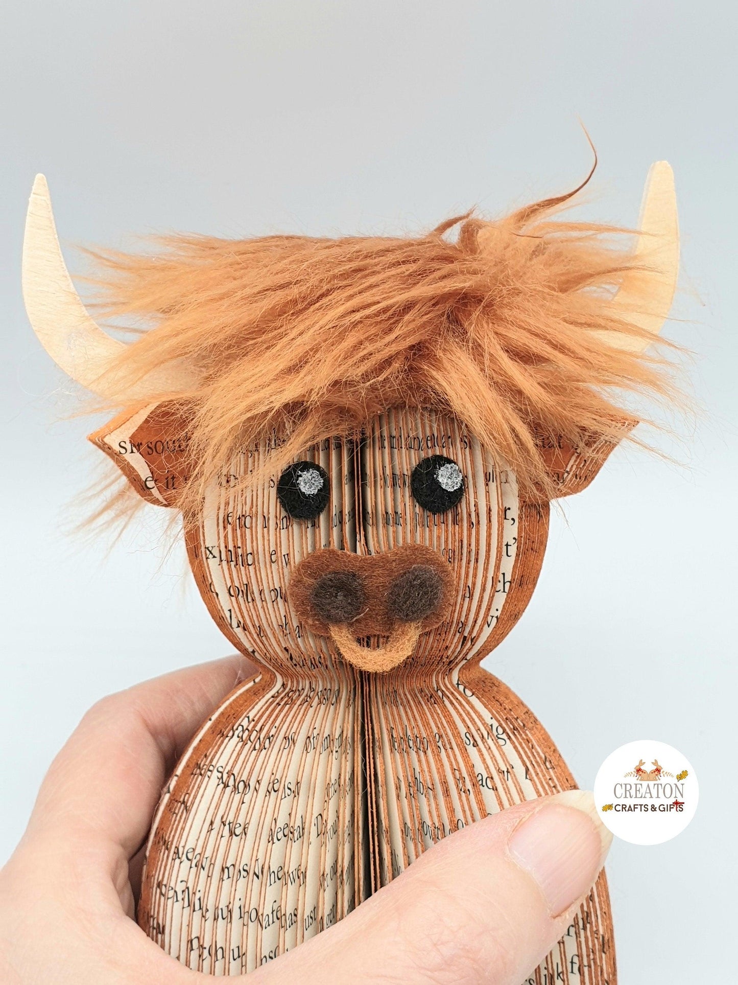 Highland Cow Book Gift – A Unique Handmade Gift - Paper Apple Co