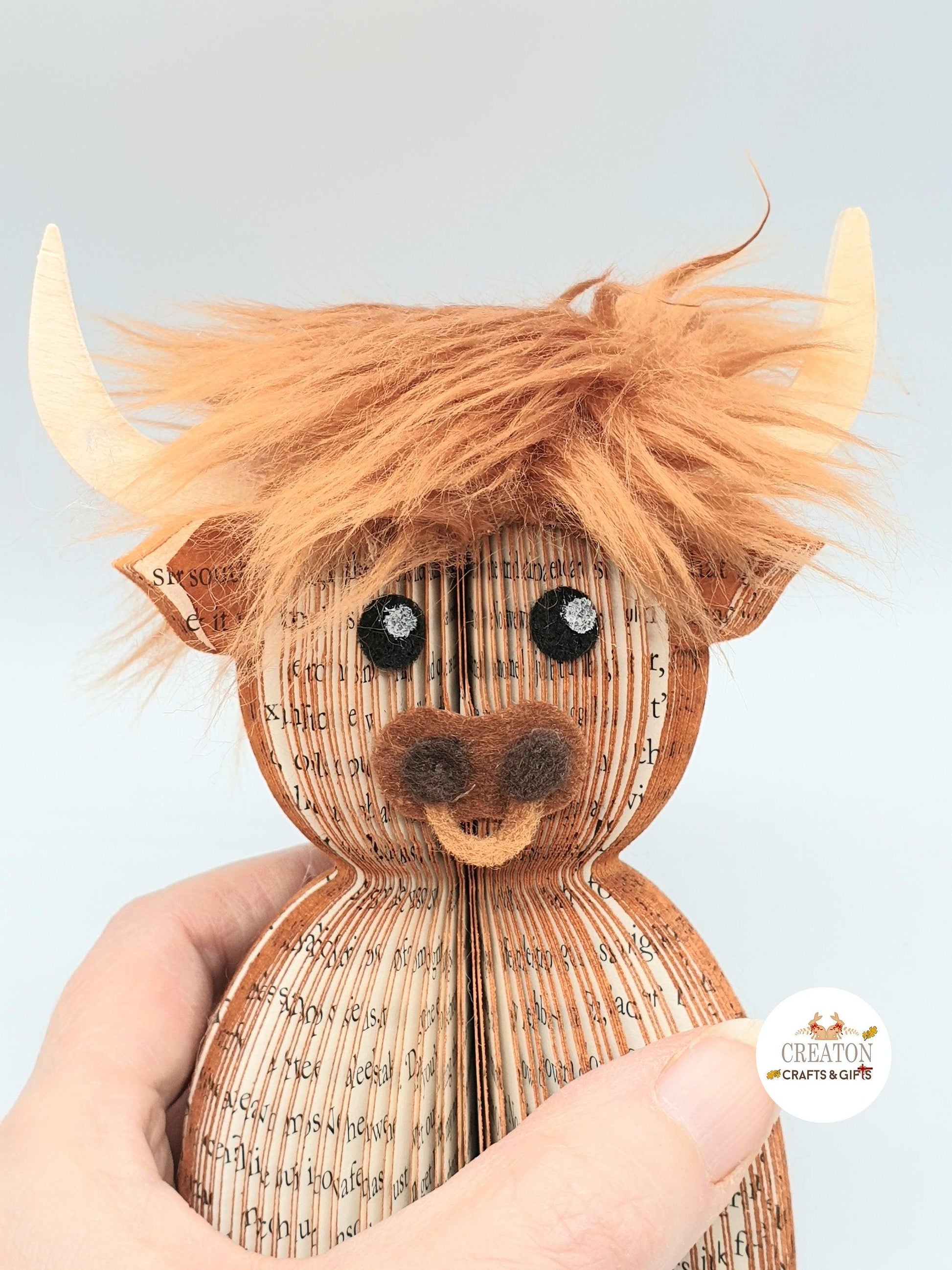 Highland Cow Book Gift – A Unique Handmade Gift - Paper Apple Co