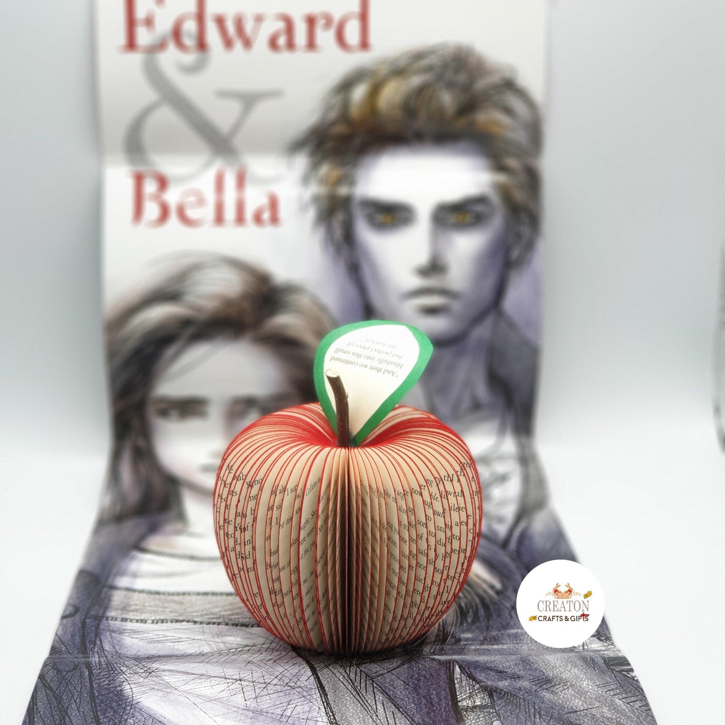 Personalised Twilight Saga Apple – Handmade Book Gift - Paper Apple Co