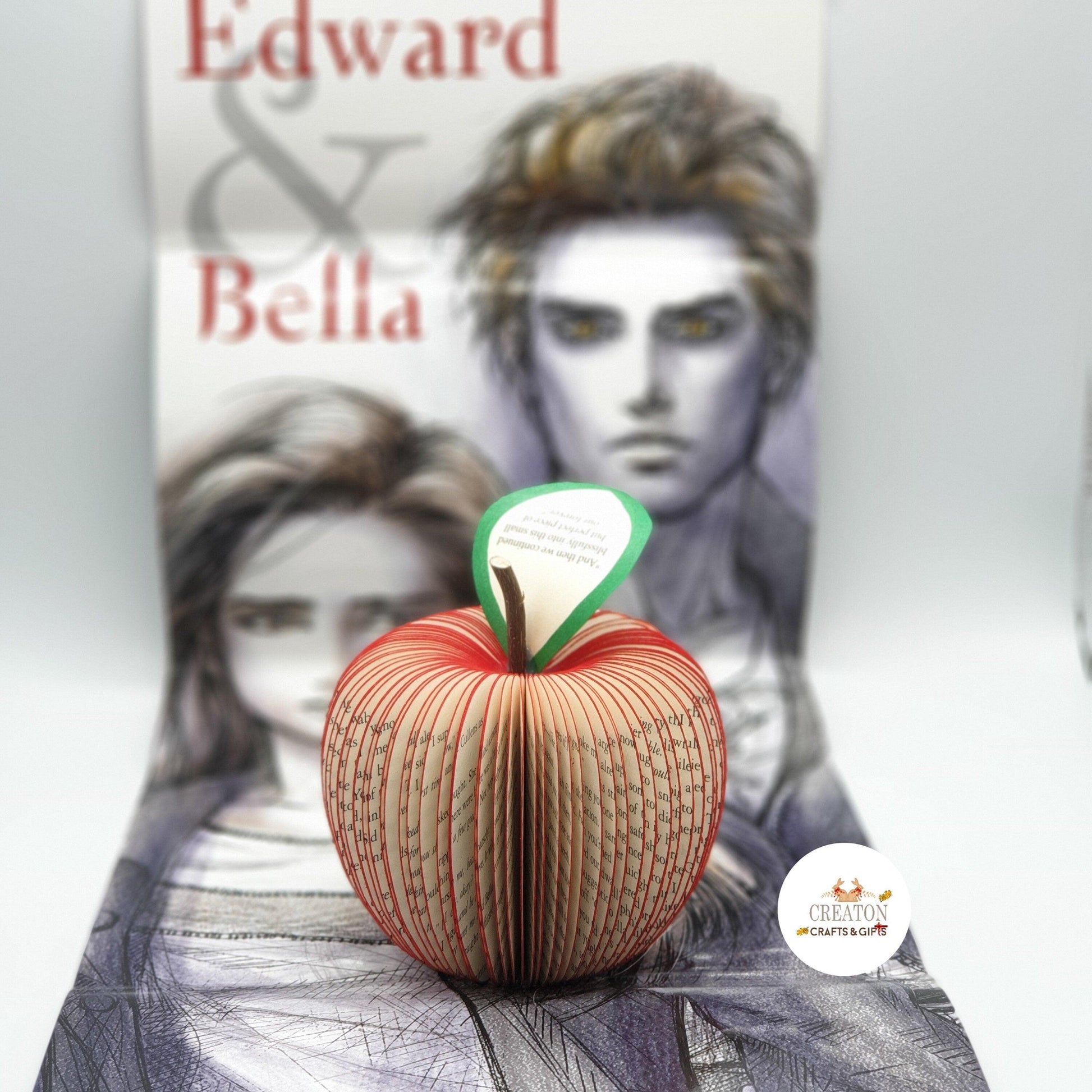 Personalised Twilight Saga Apple – Handmade Book Gift - Paper Apple Co