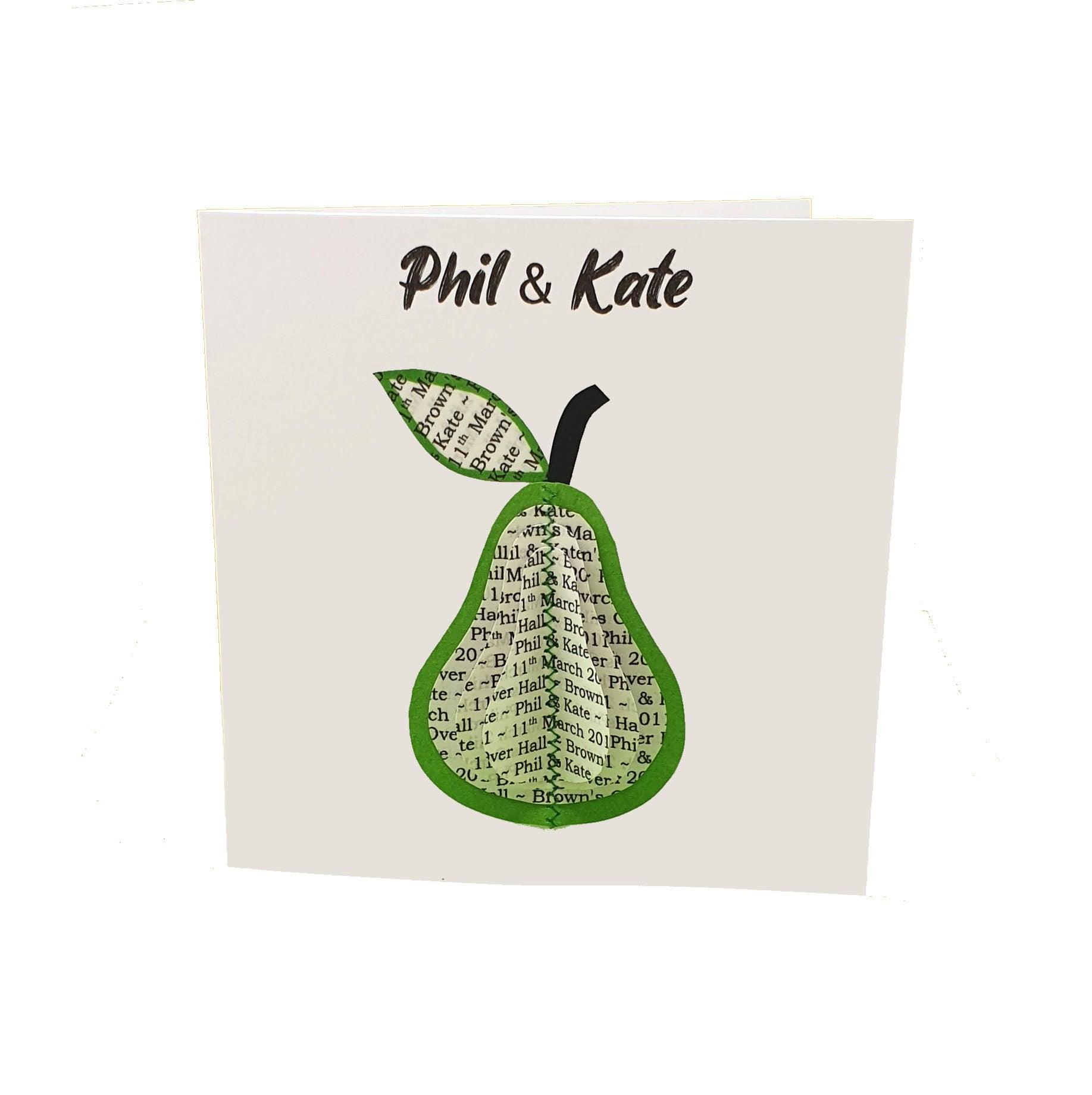 Personalised Fruit Card Gift - Paper Apple Co
