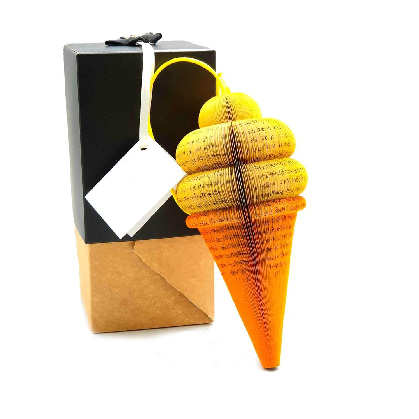 Ice Cream Cone Book Gift - Paper Apple Co