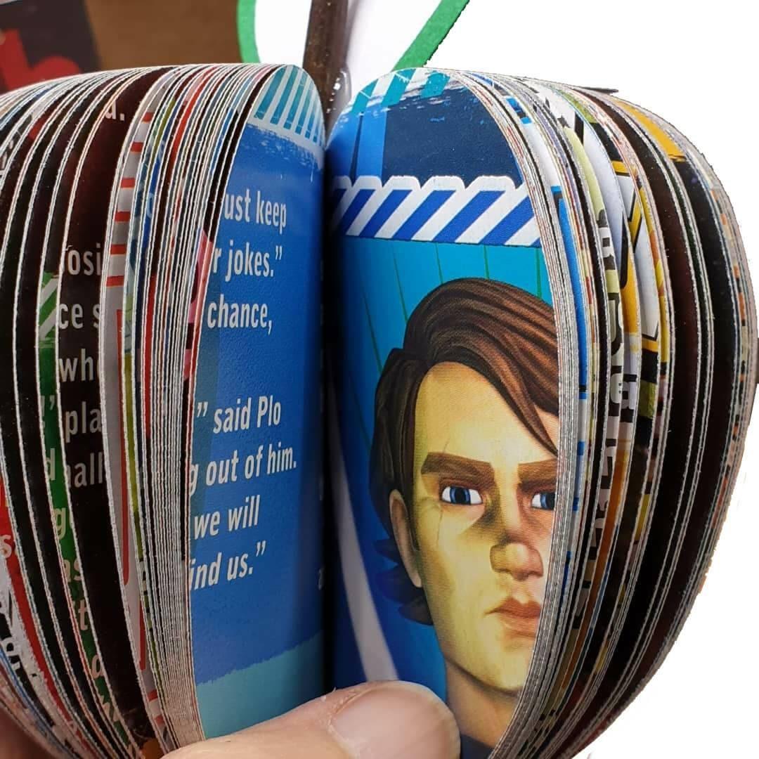 Star Wars Apple – 4th Anniversary Gift for Him | Handmade from Comic Pages - Paper Apple Co