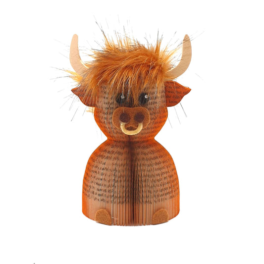 Highland Cow Book Gift – A Unique Handmade Gift - Paper Apple Co