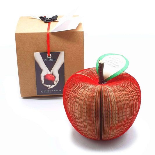 Personalised Twilight Saga Apple – Handmade Book Gift - Paper Apple Co