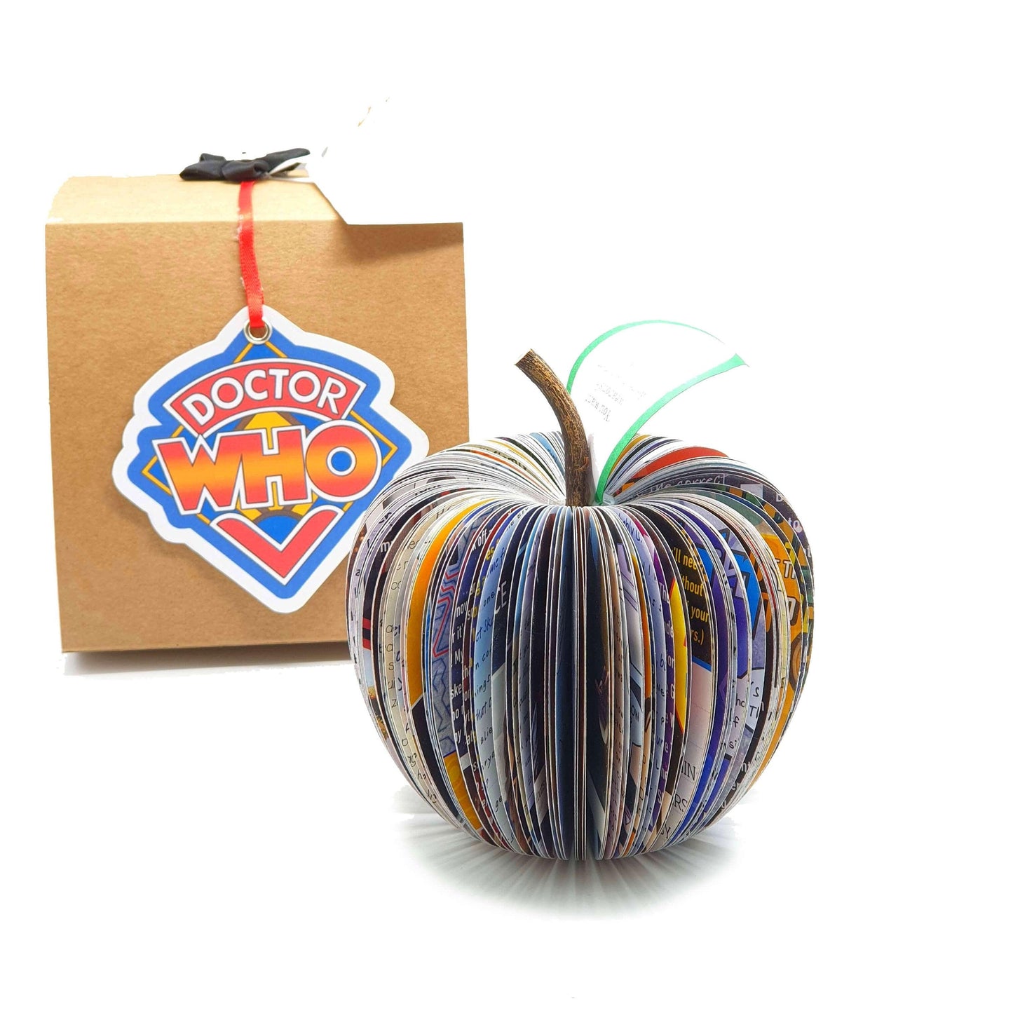 Collection of Doctor Who book apples showing personalisation options