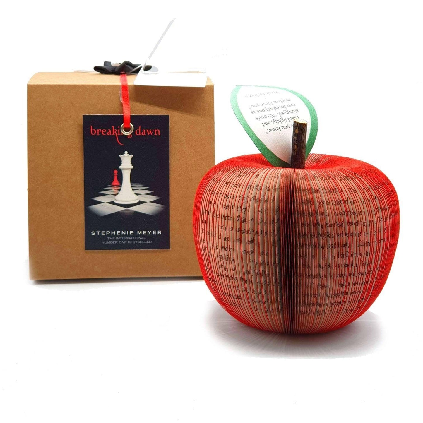 Personalised Twilight Saga Apple – Handmade Book Gift - Paper Apple Co
