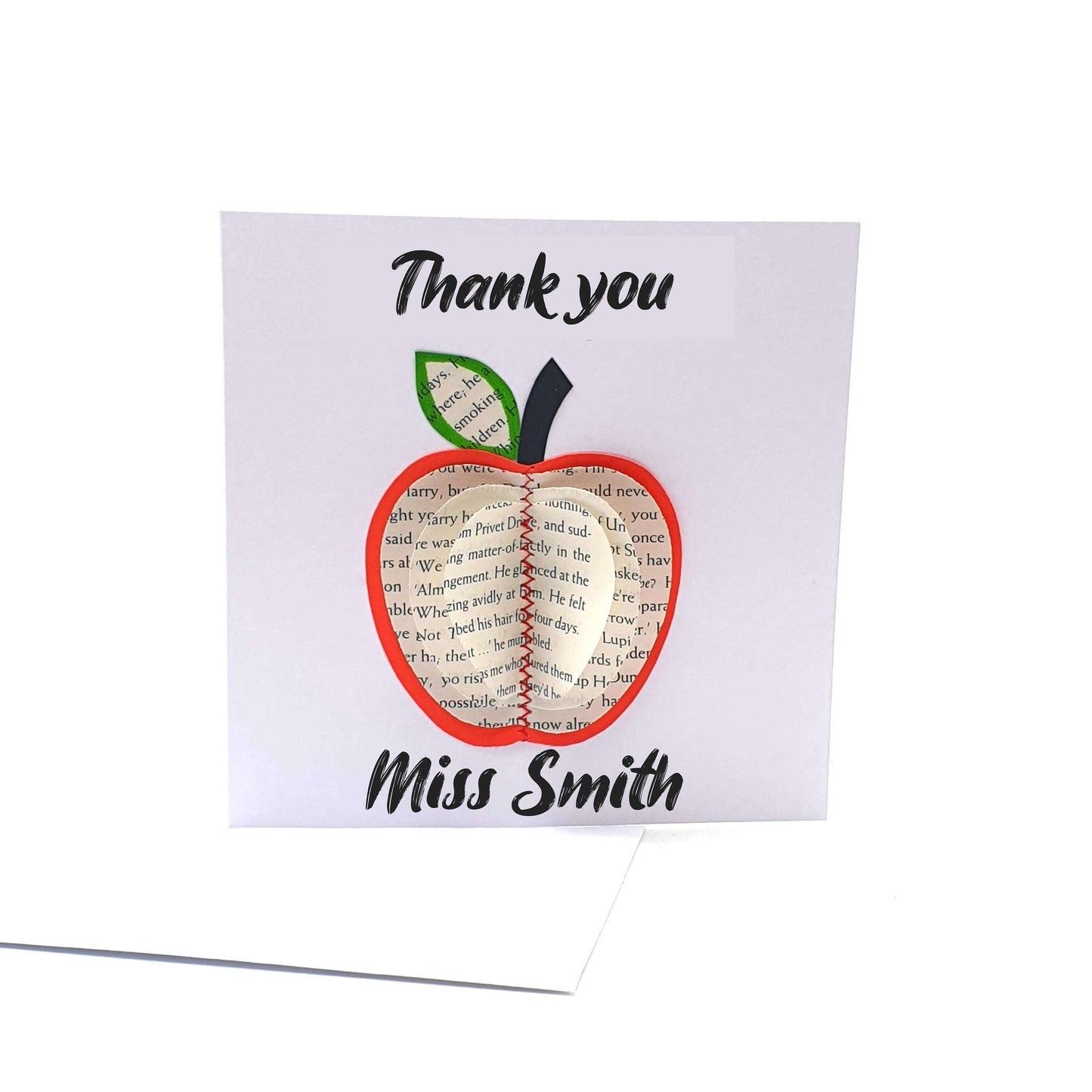 Personalised Red Apple Book Gift – A Unique Teacher Gift - Paper Apple Co
