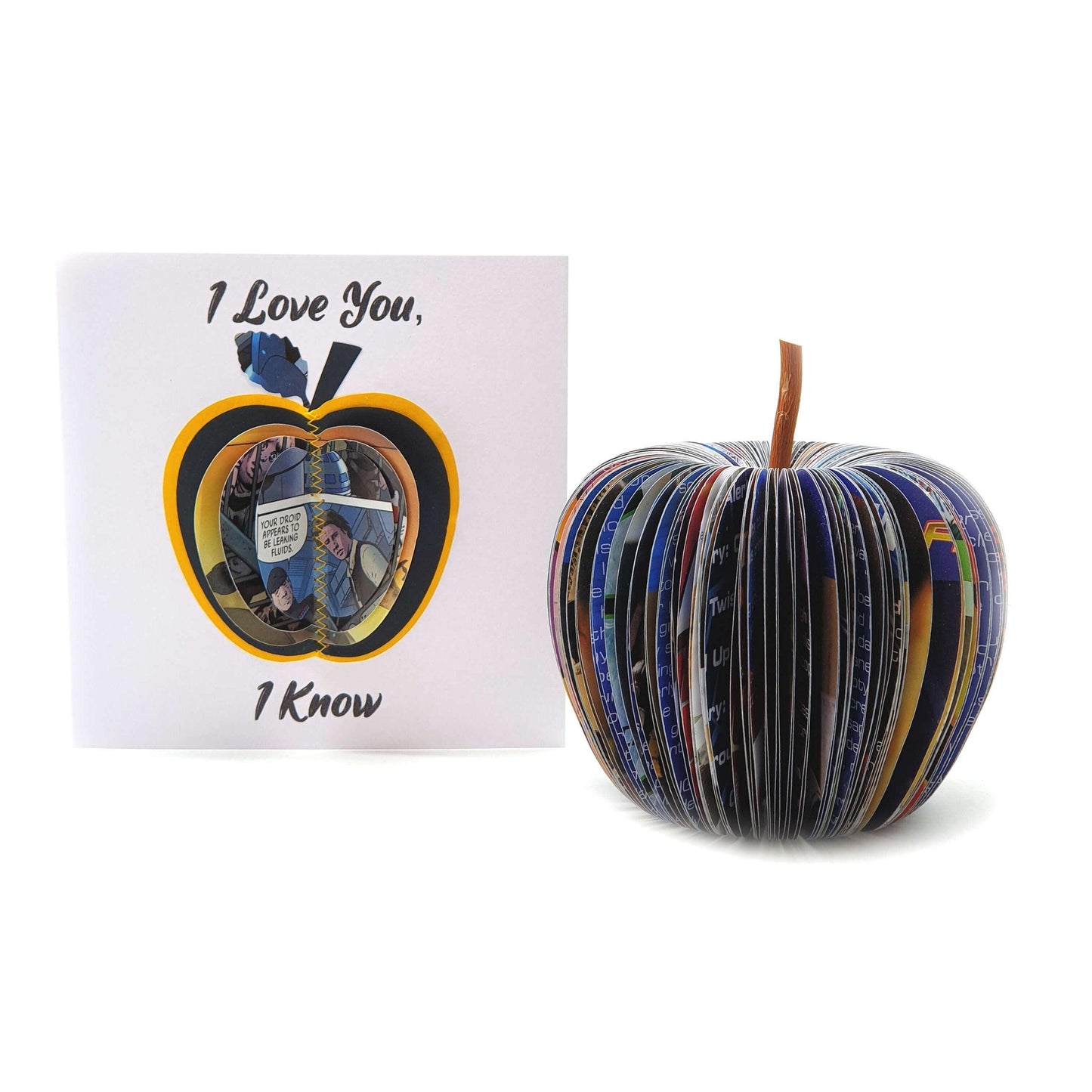 Star Wars Apple – 4th Anniversary Gift for Him | Handmade from Comic Pages - Paper Apple Co
