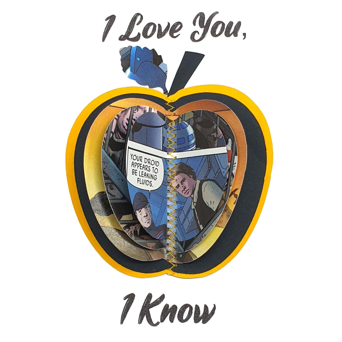 Star Wars Apple – 4th Anniversary Gift for Him | Handmade from Comic Pages - Paper Apple Co
