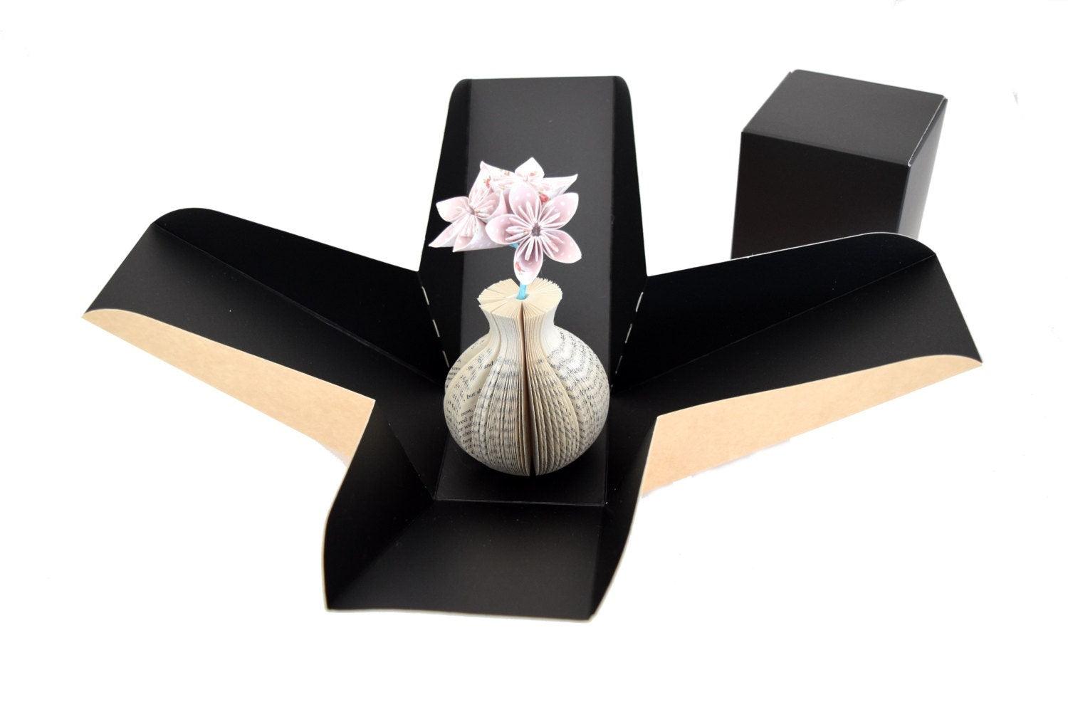 Custom Vase and Flowers Book Gift - Paper Apple Co