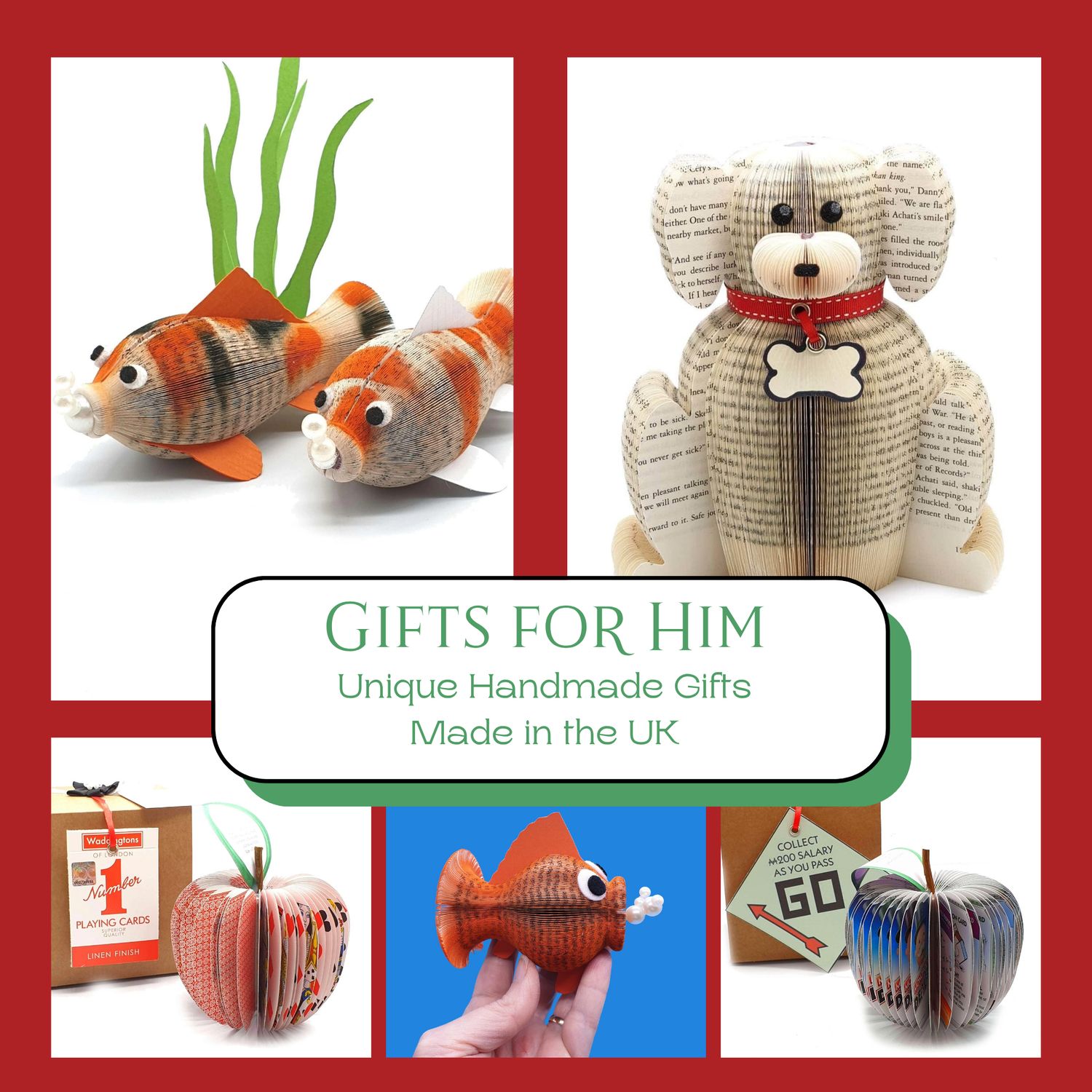 Unique handmade gifts for him including meaningful keepsakes