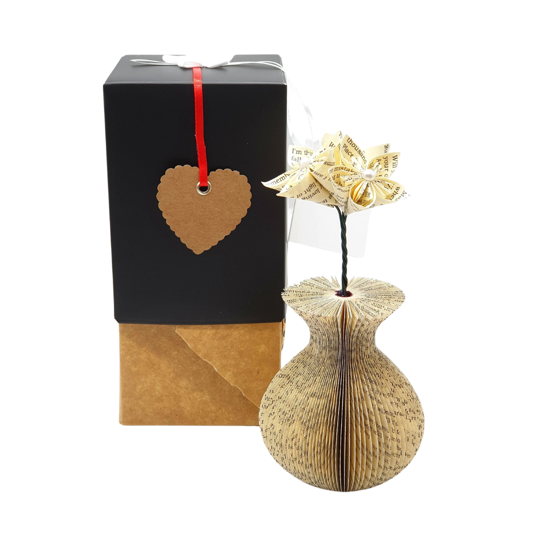 Vase and Flowers Book Gift