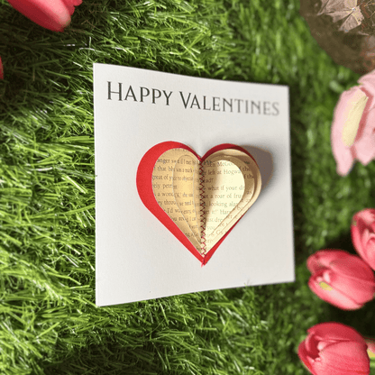Valentine's Day card displayed showing card front and design detail