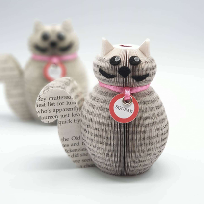 Mini Cat Book Gift | Handmade Book Page Gift