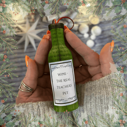 Wine Bottle Hanging in luxury gift box ready for gifting