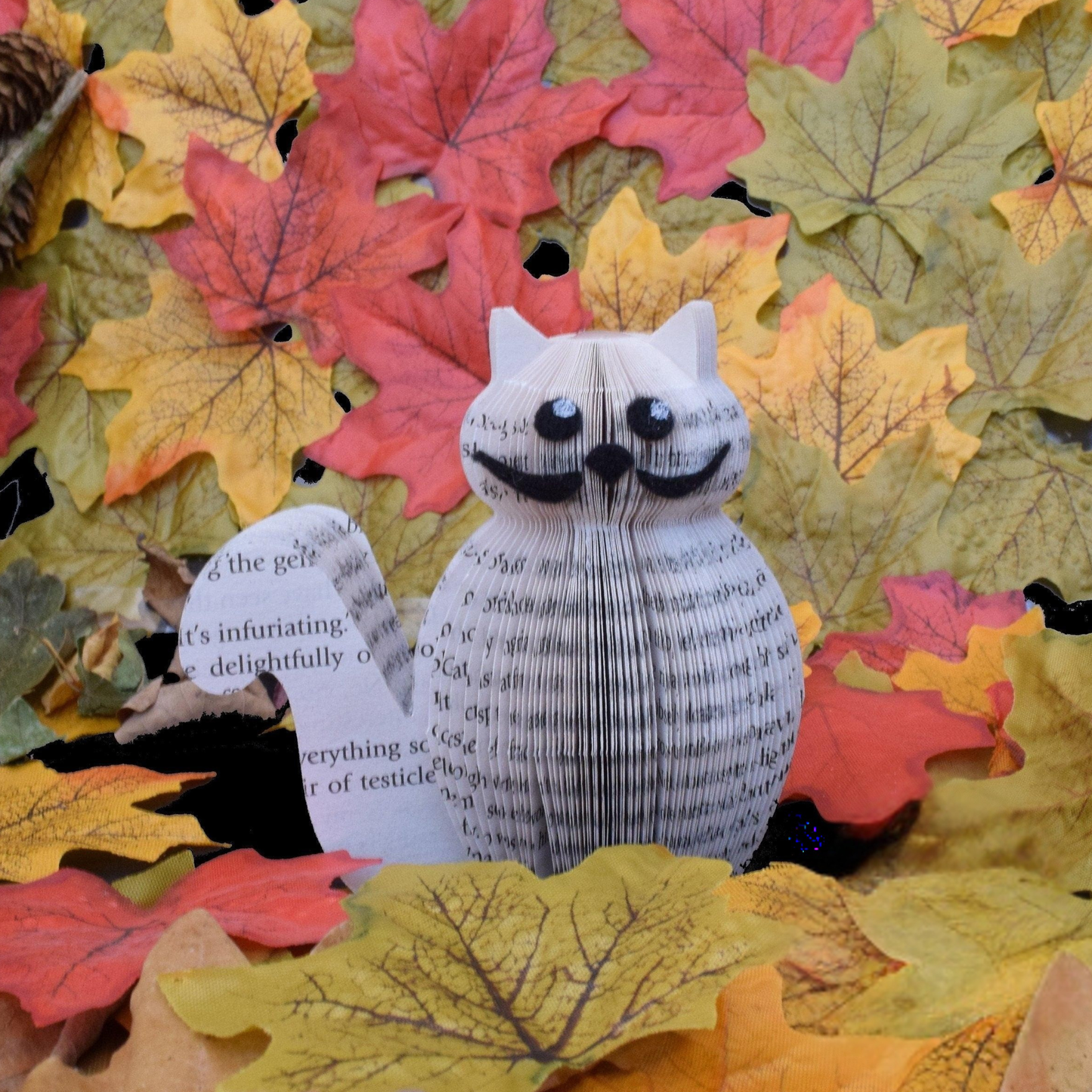 Mini Cat Book Gift | Handmade Book Page Gift