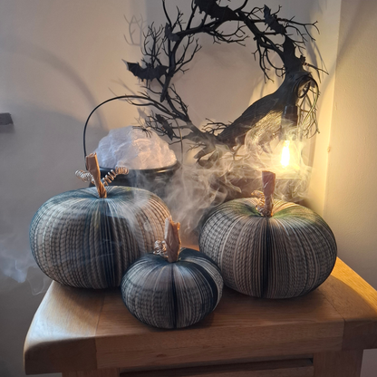 Set of 3 Black Pumpkin personalised pumpkin gift option