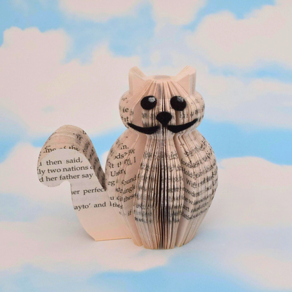 Mini Cat Book Gift | Handmade Book Page Gift