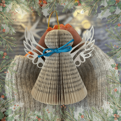 Angel Paper displayed as Christmas decoration
