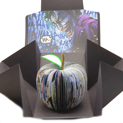 Joker comic book apple, handmade 4th wedding anniversary gift for him
