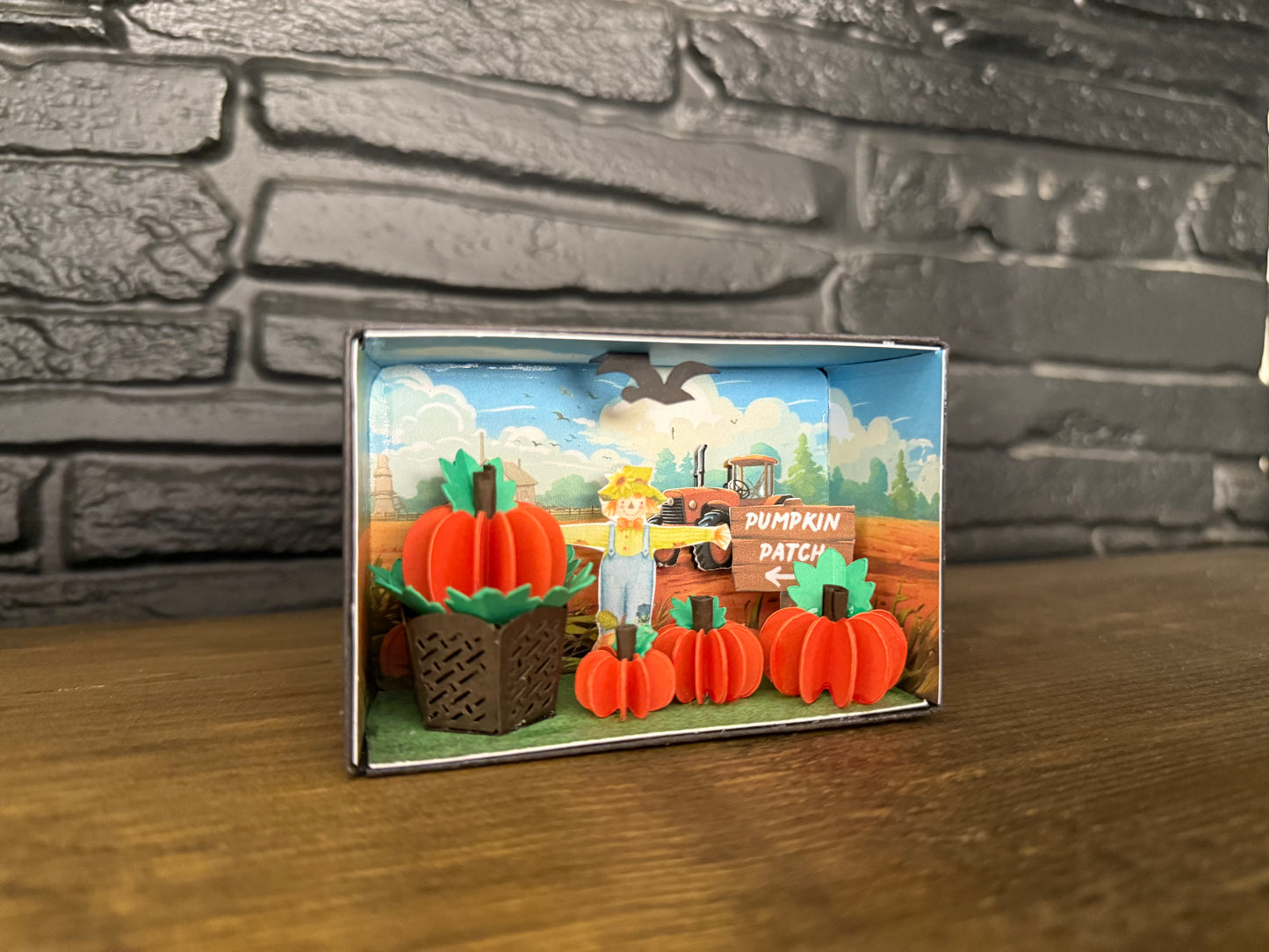 Little Pumpkin Patch Scene DIY Kit – Handmade Autumn Craft Project
