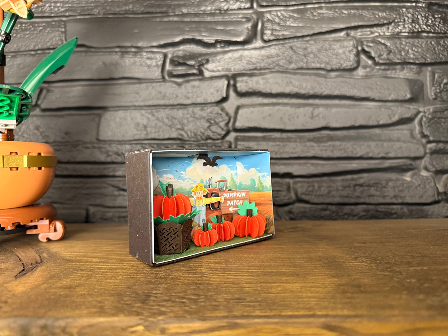 Little Pumpkin Patch Scene DIY Kit – Handmade Autumn Craft Project