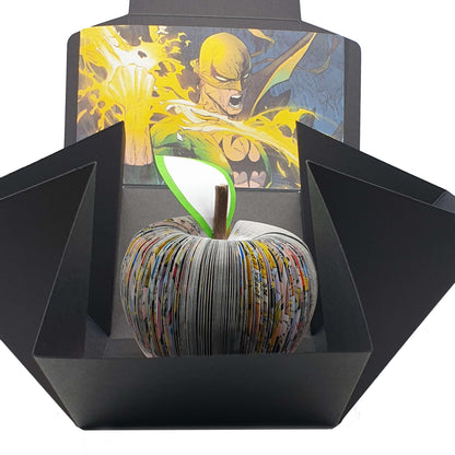Iron Fist comic book apple, handmade 4th wedding anniversary gift for him