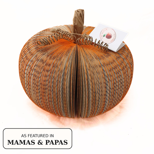 Large Pumpkin Book Gift | Handmade Halloween Decoration