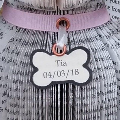 Personalised Dog Book Gift | Handmade Dog Sculpture from a Real Book