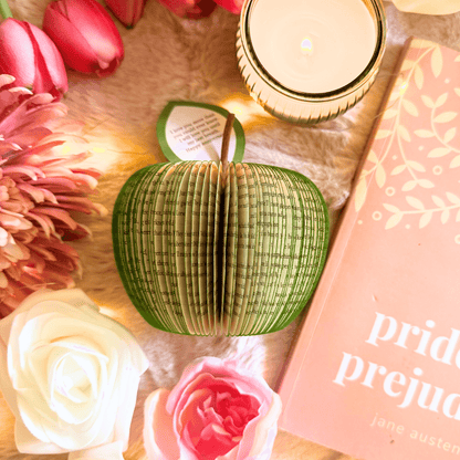 Pride and Prejudice book apple presented in luxury gift box, ready for gifting