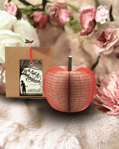 To Kill a Mockingbird book apple displayed beside original book