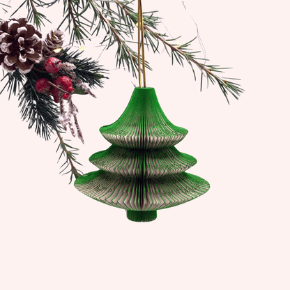 Hanging Christmas Tree hanging Christmas tree held in hands to show size