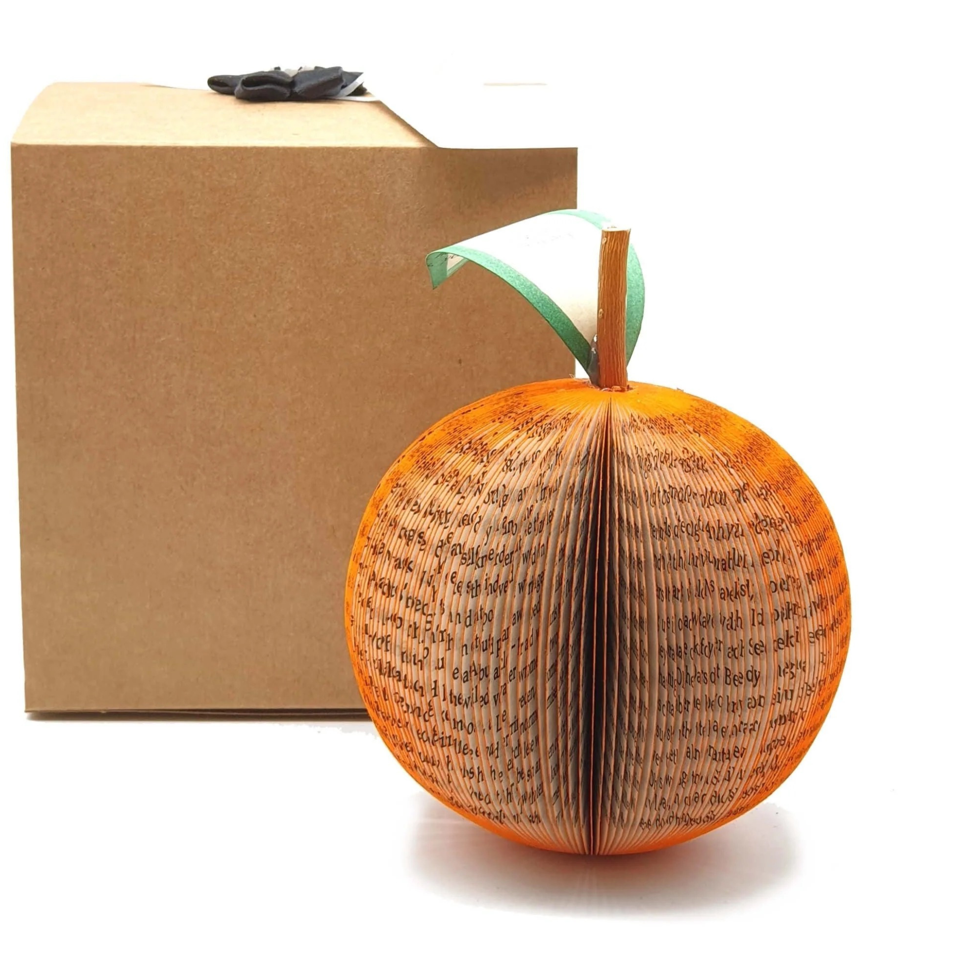 Personalised orange anniversary gift presented in luxury gift box ready to give