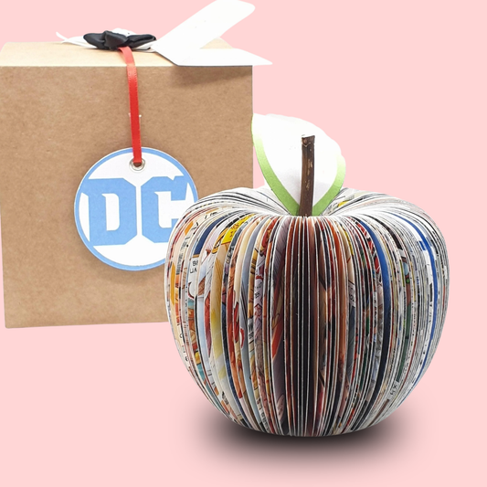 Personalised Flash comic book apple gift for him, unique superhero anniversary gift