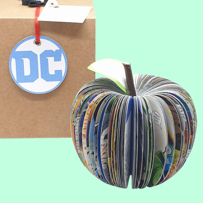 Personalised Green Lantern comic book apple gift for him, unique superhero gift idea