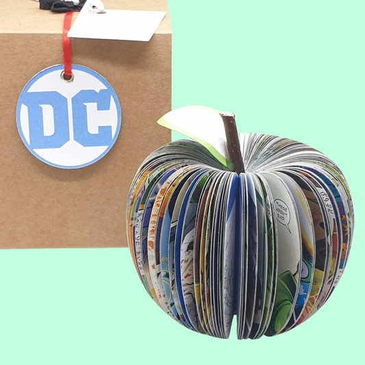 Personalised Green Lantern comic book apple gift for him, unique superhero gift idea