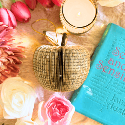 Sense and Sensibility book apple displayed beside original book