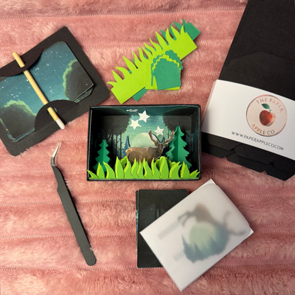 DIY Paper Scene Kit on neutral background