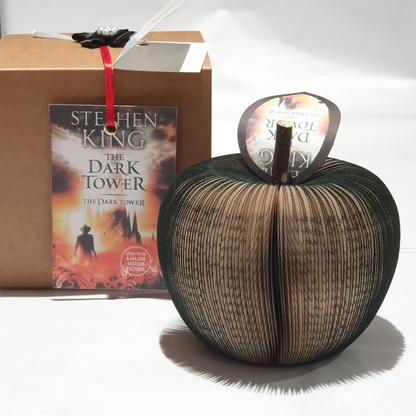 Stephen King The Dark Tower book apple, green, handmade with personalised gift box