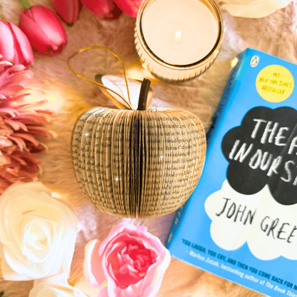The Fault in Our Stars book apple presented in luxury gift box, ready for gifting