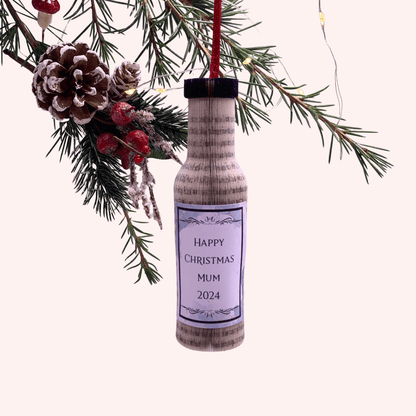 Wine Bottle Hanging showing size and scale