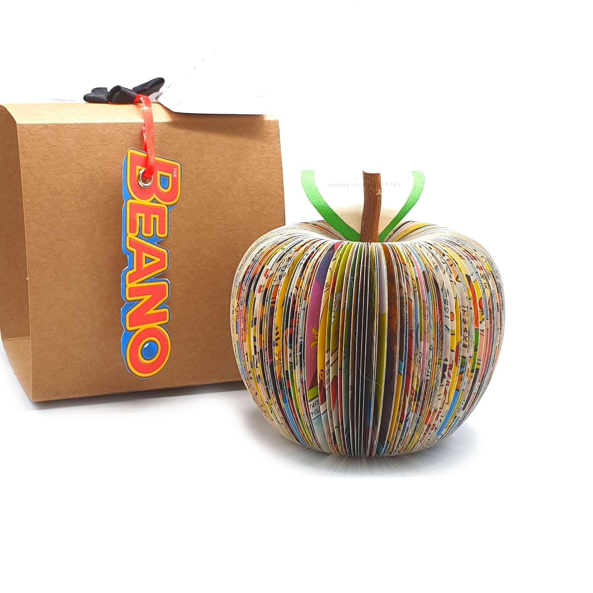 Beano Annual book apple personalised gift made from book pages