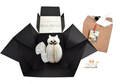 Collection of Mini Crookshanks book sculpture gifts