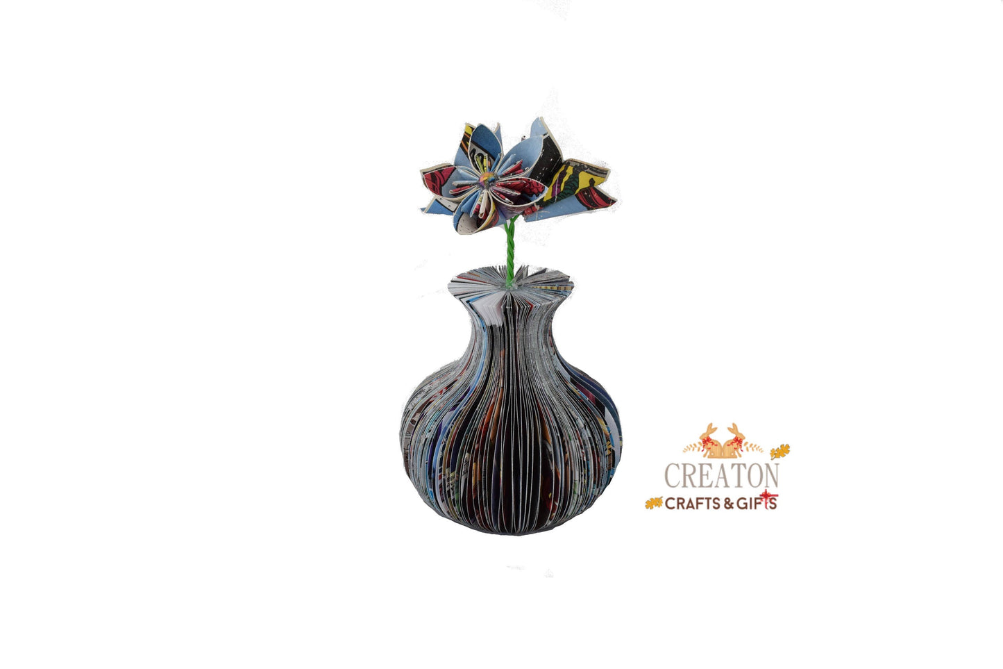 Mini Superhero Vase and Flowers Book Gift