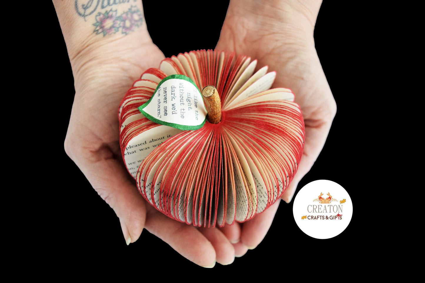 Personalised Red Apple Book Gift with Card - Paper Apple Co