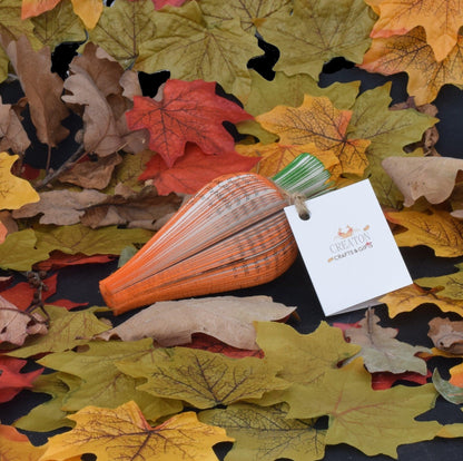 Collection of handmade book page carrot gifts