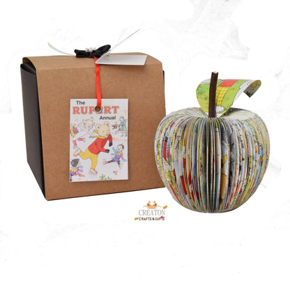 Collection of Rupert Annual book apples showing personalisation options