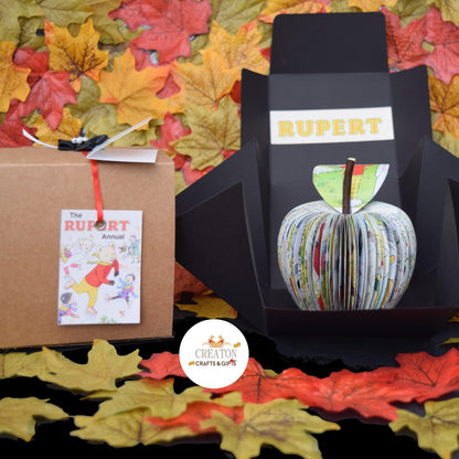 Rupert Annual book apple with optional matching greeting card