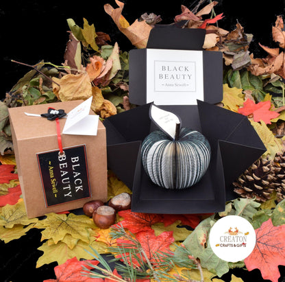 Black Beauty book apple with optional matching greeting card